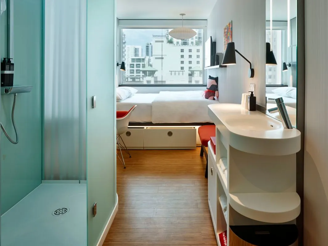 Hotel moderno con camere hi-tech a Boston